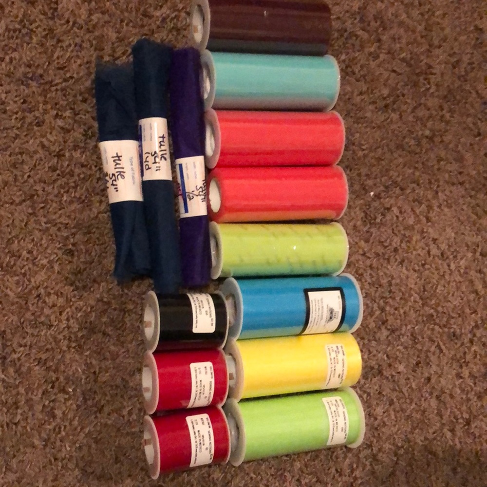 15 spools of tulle
